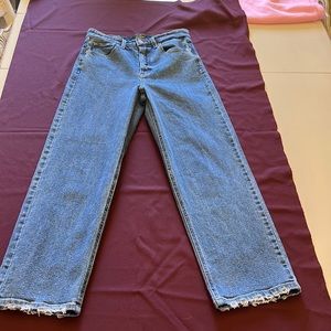 Target high wasted button up straight leg size 2 jeans